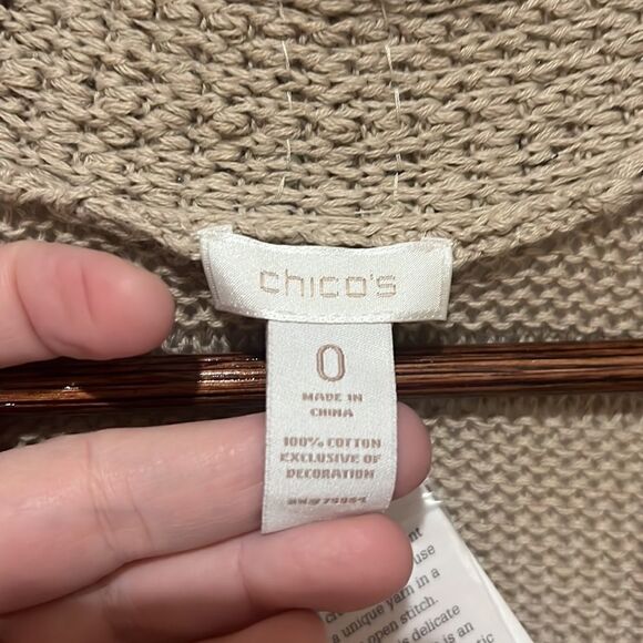 New Chicos Gemstone Shrug Cardigan Sweater Stone - Picture 2 of 6